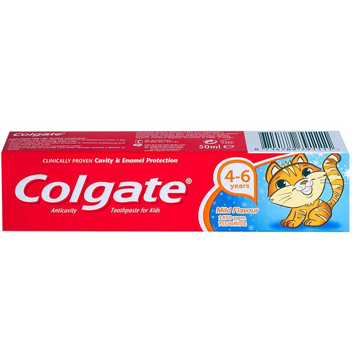 خمیر دندان کودک کلگیت مدل Mild Flavour حجم 50 میلی لیتر Colgate Mild Flavour Toothpaste For Kids 50ml